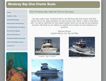 Tablet Screenshot of montereydiveboats.com